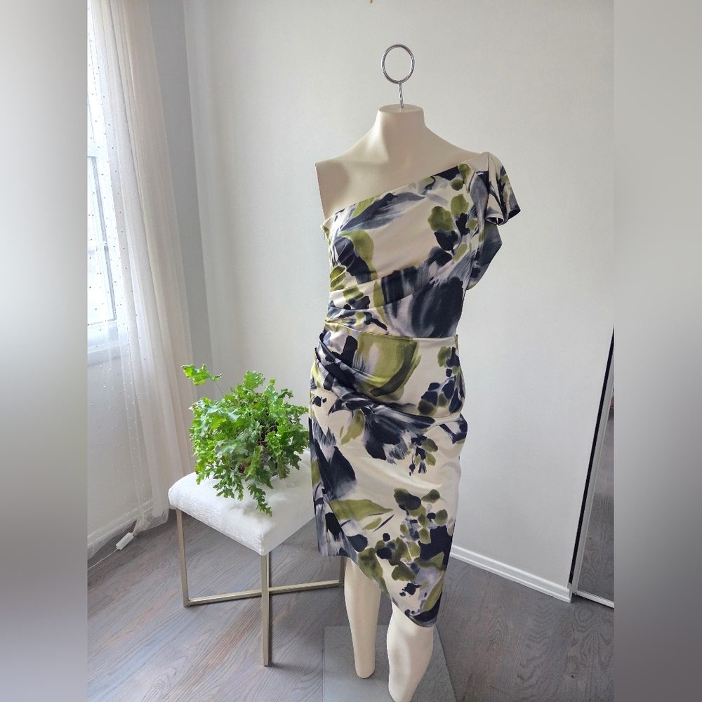 Watercolor Satin Dress